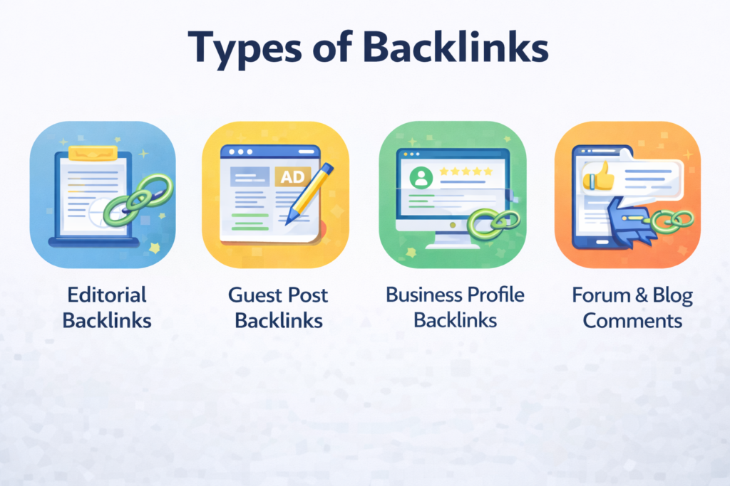 Types of Backlinks That Matter in Off-Page SEO in 2026
